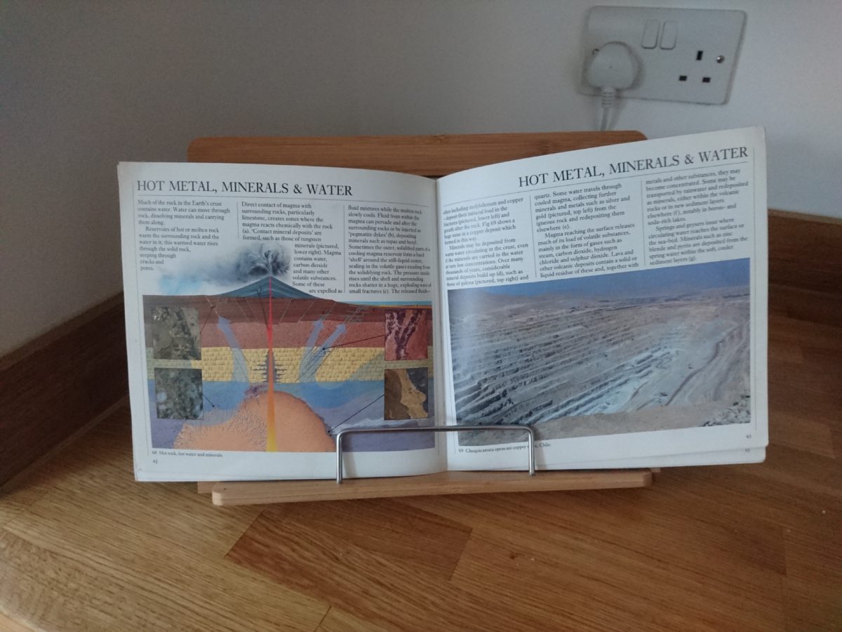 How a book stand for your home education will get more from your books - LearningInAnOxfordKitchen.co.uk